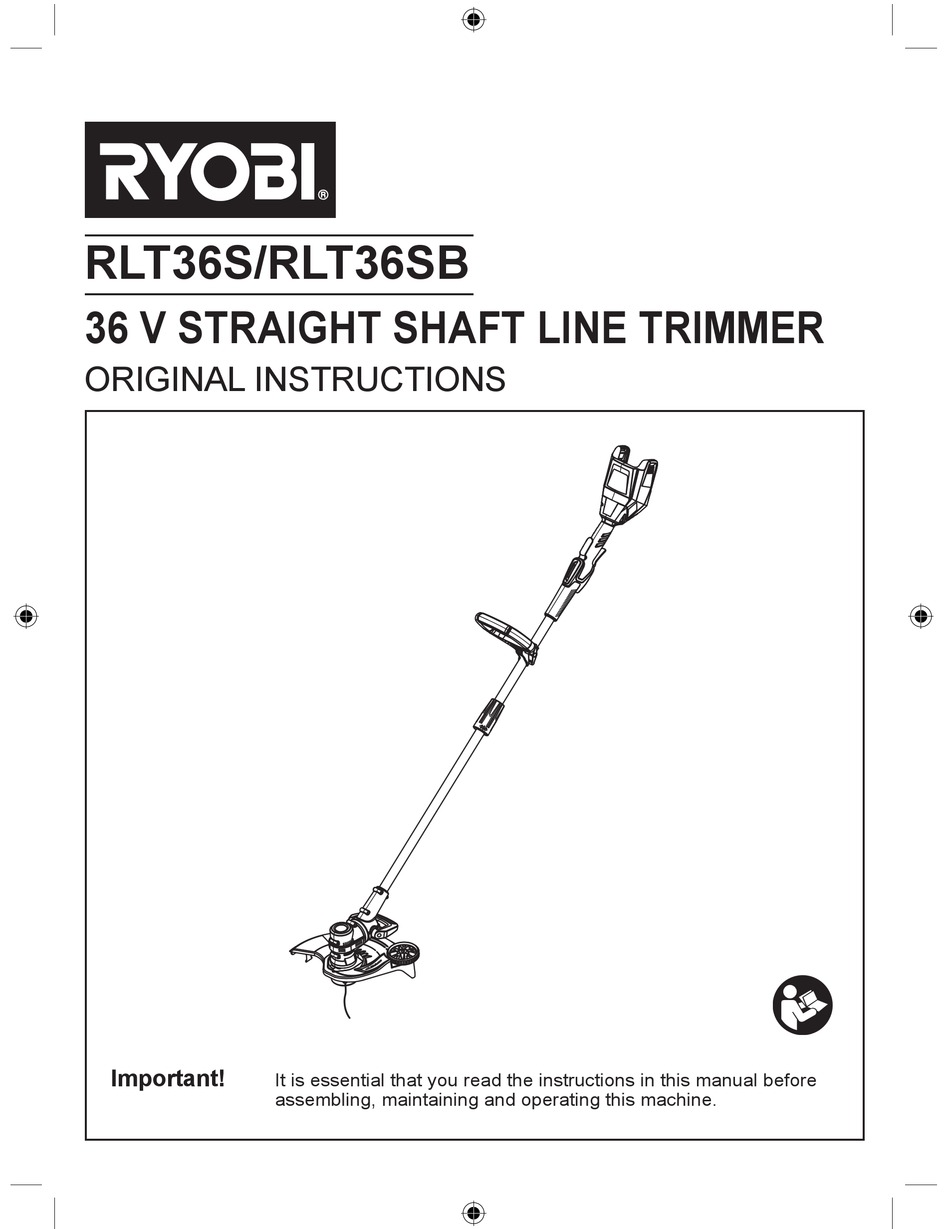 Ryobi Rlt36sb Original Instructions Manual Pdf Download Manualslib