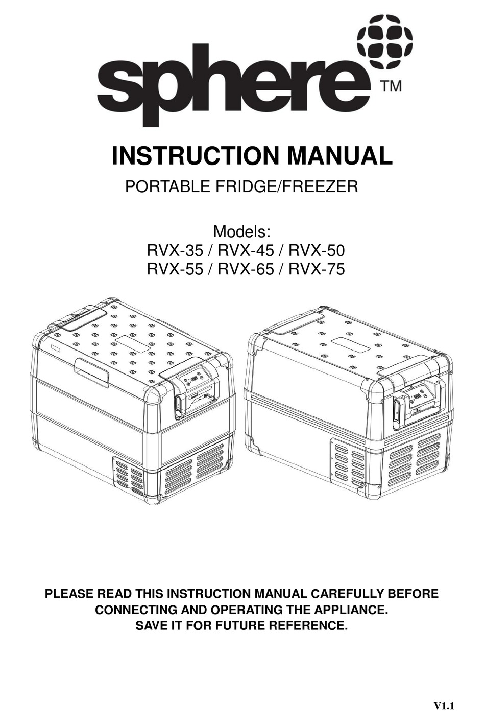 SPHERE RVX35 INSTRUCTION MANUAL Pdf Download ManualsLib