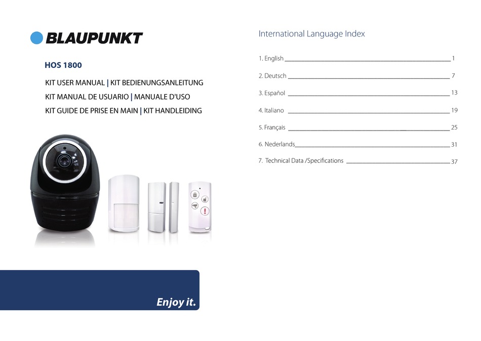 BLAUPUNKT HOS 1800 USER MANUAL Pdf Download | ManualsLib