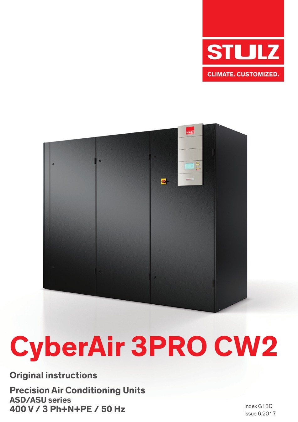 Stulz Cyberair 3pro Cw2 Original Instructions Manual Pdf Download Manualslib
