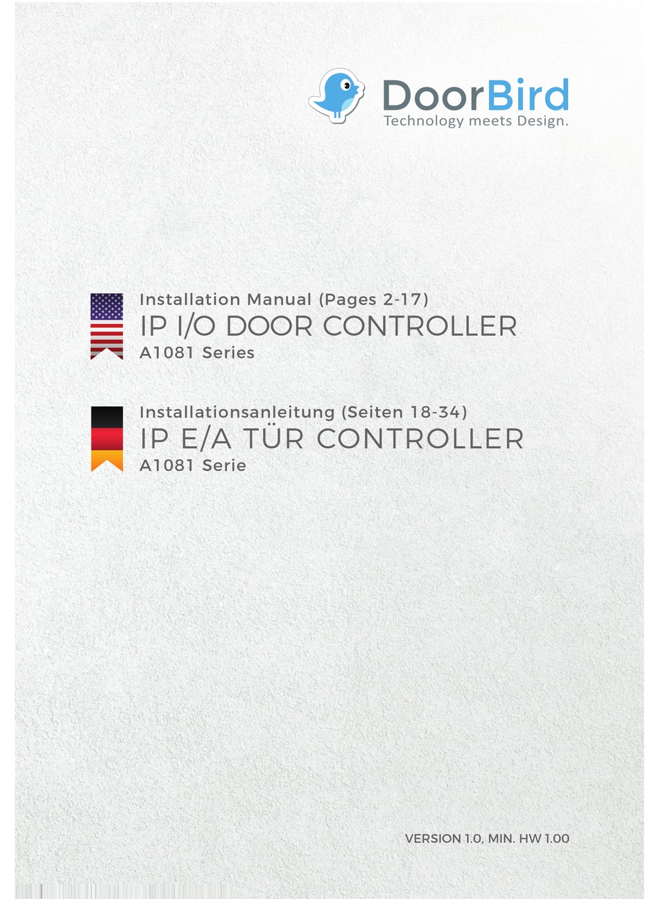 DOORBIRD A1081 SERIES INSTALLATION MANUAL Pdf Download ManualsLib