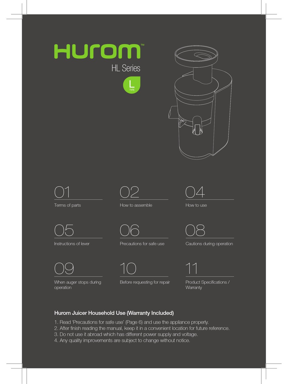 HUROM HL SERIES MANUAL Pdf Download ManualsLib