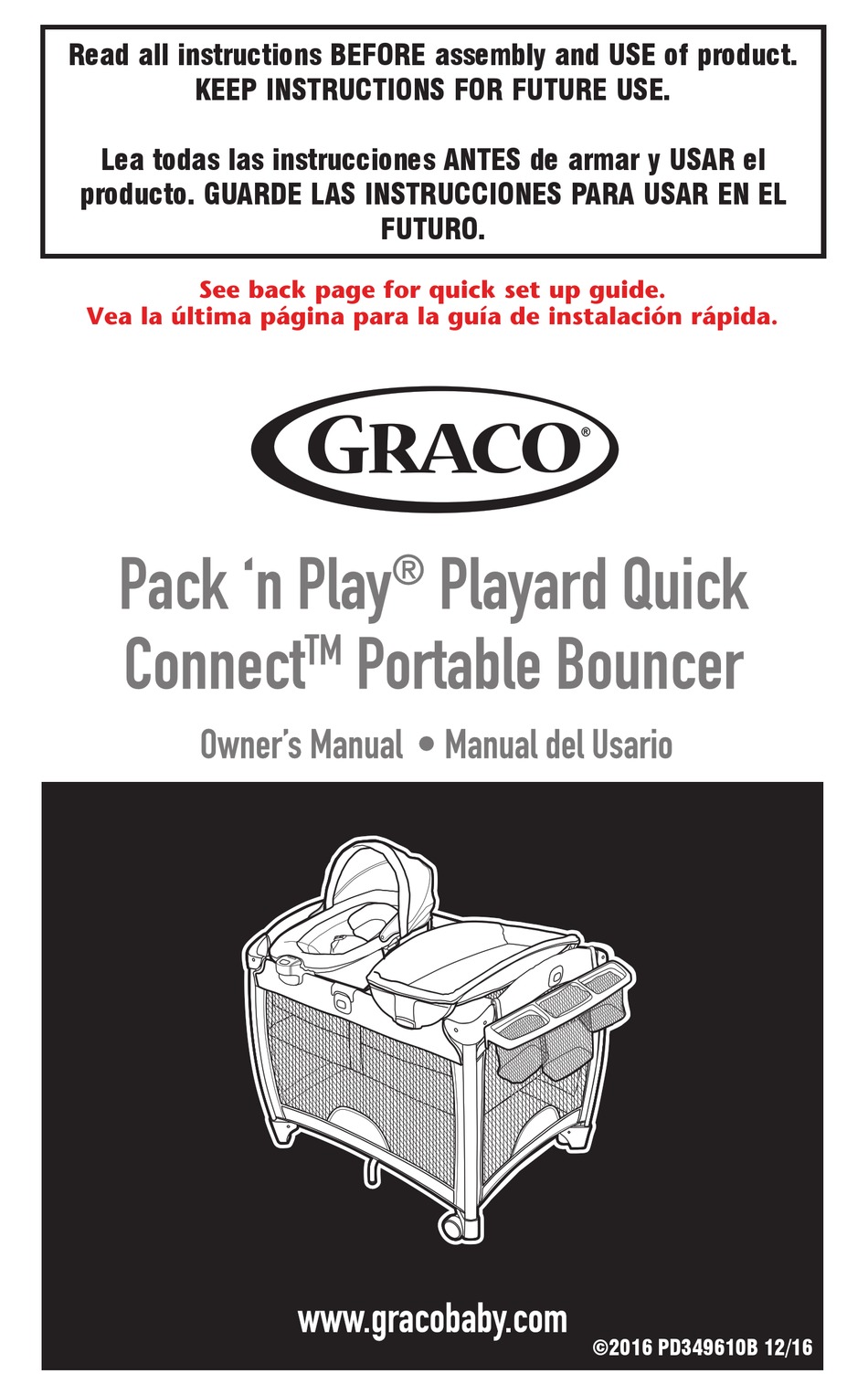 GRACO PACK'N PLAY OWNER'S MANUAL Pdf Download