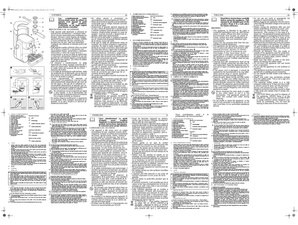 SOLAC CE4491 INSTRUCTIONS FOR USE MANUAL Pdf Download | ManualsLib