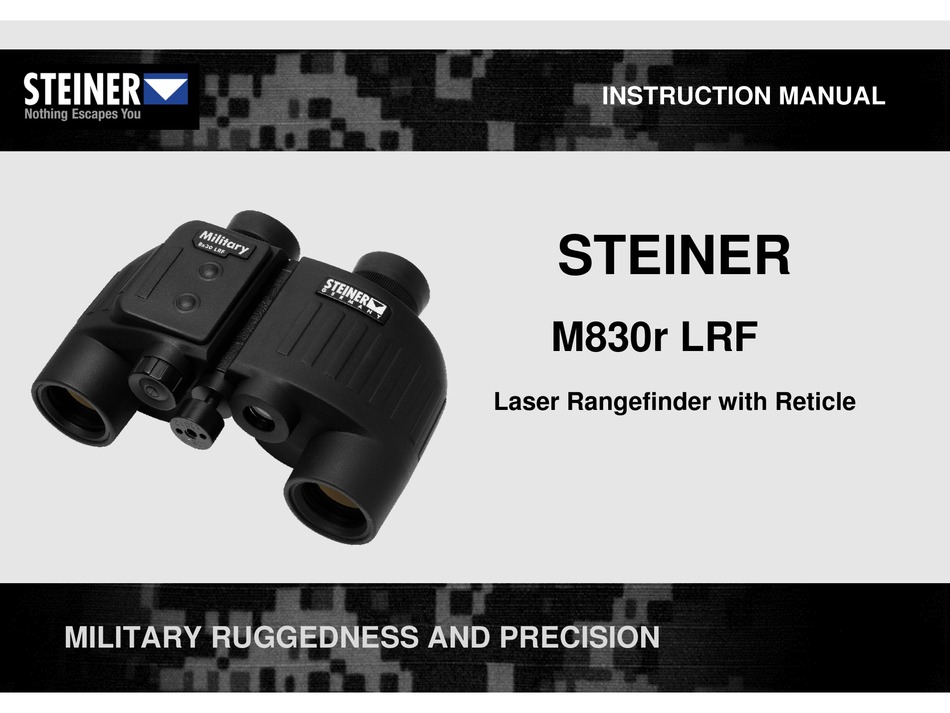 STEINER M830R LRF INSTRUCTION MANUAL Pdf Download ManualsLib