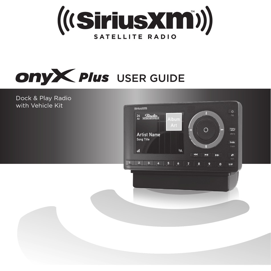 SIRIUS XM RADIO ONYX PLUS USER MANUAL Pdf Download ManualsLib