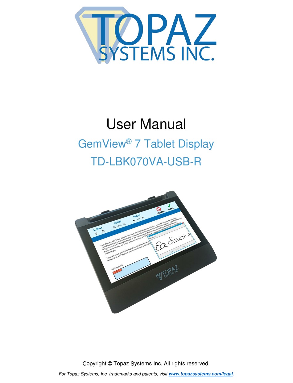 topaz detail user manual