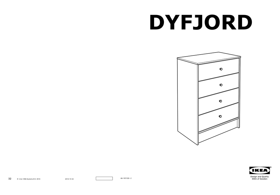 Ikea Dyfjord Assembly Instructions, Ikea Kullen 6 Drawer Dresser Assembly Instructions