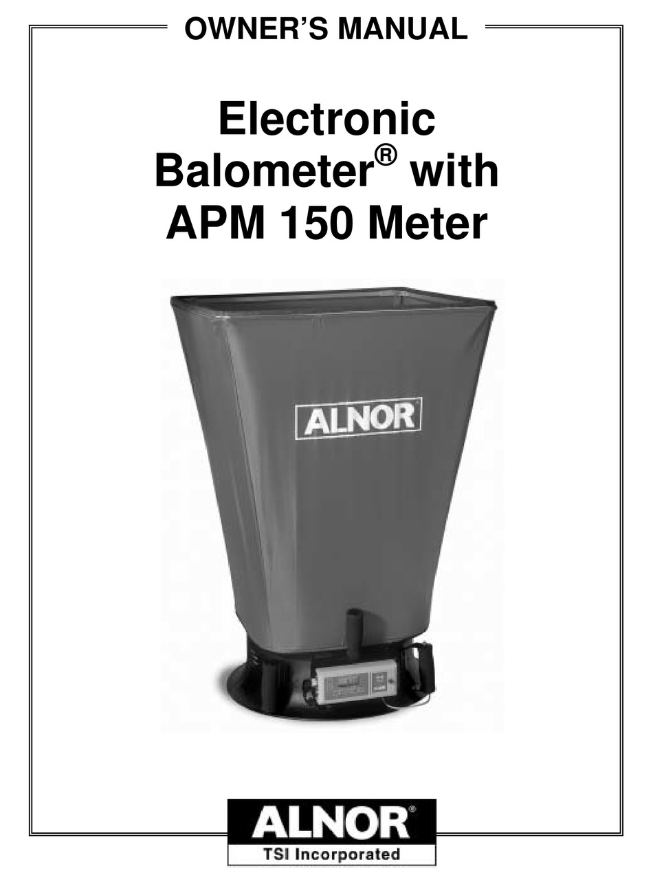 Specifications Alnor APM 150 Owner s Manual Page 77 ManualsLib