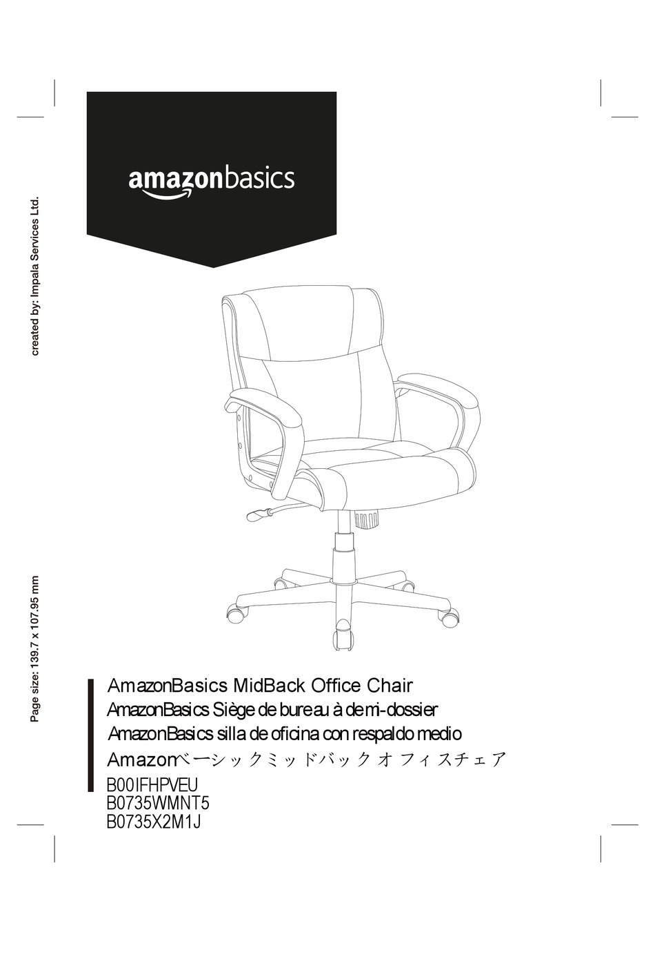 Amazonbasics B00ifhpveu Assembly Instructions Manual Pdf Download Manualslib