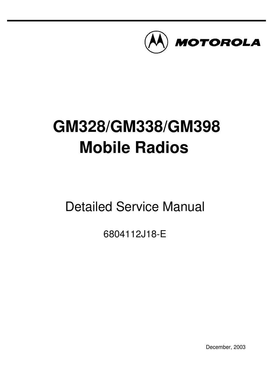 motorola gm338 specifications