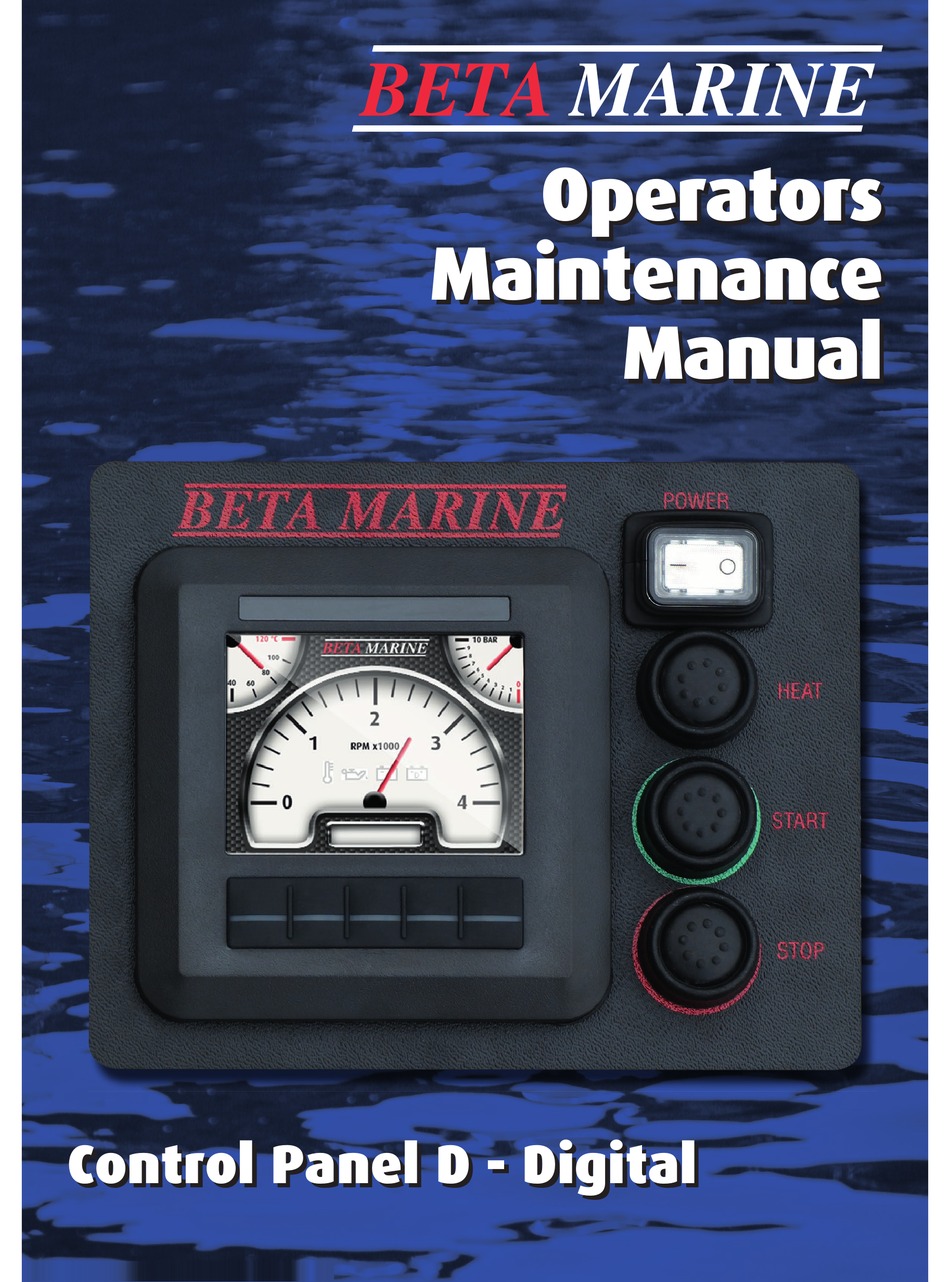 BETA MARINE D PANEL OPERATOR'S MAINTENANCE MANUAL Pdf Download | ManualsLib