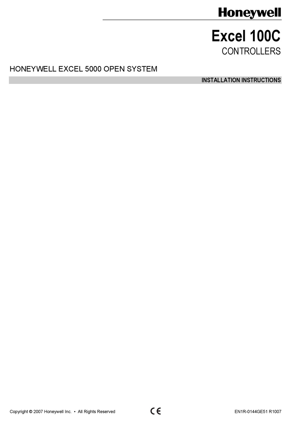 Honeywell XL1000C100 controlador Web de Excel ** ** Probado