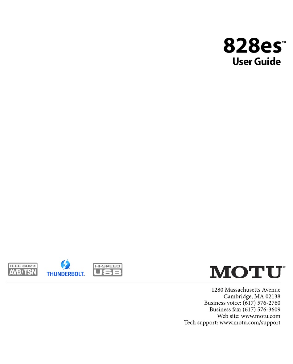 motu 828 manual