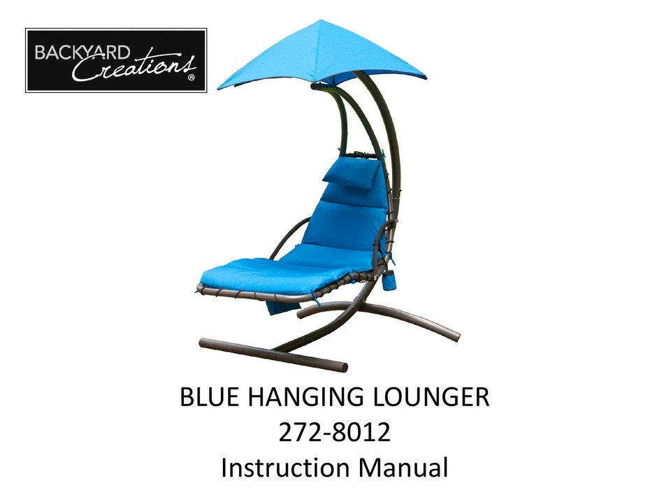 backyard creations hanging hammock lounger replacement parts