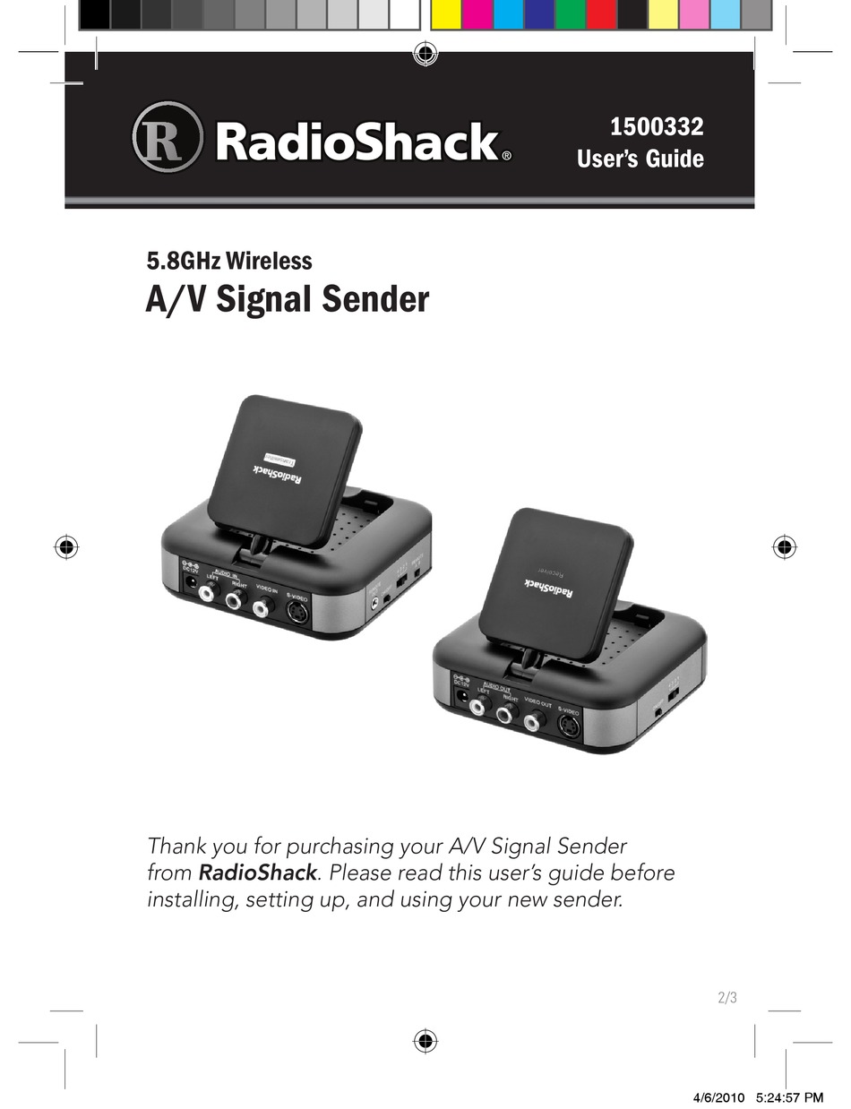 RADIO SHACK 1500332 USER MANUAL Pdf Download | ManualsLib