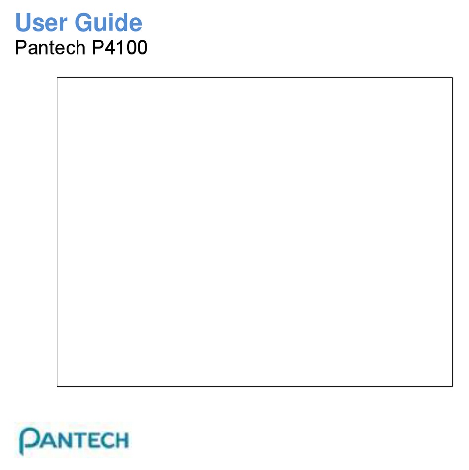 PANTECH P4100 USER MANUAL Pdf Download | ManualsLib