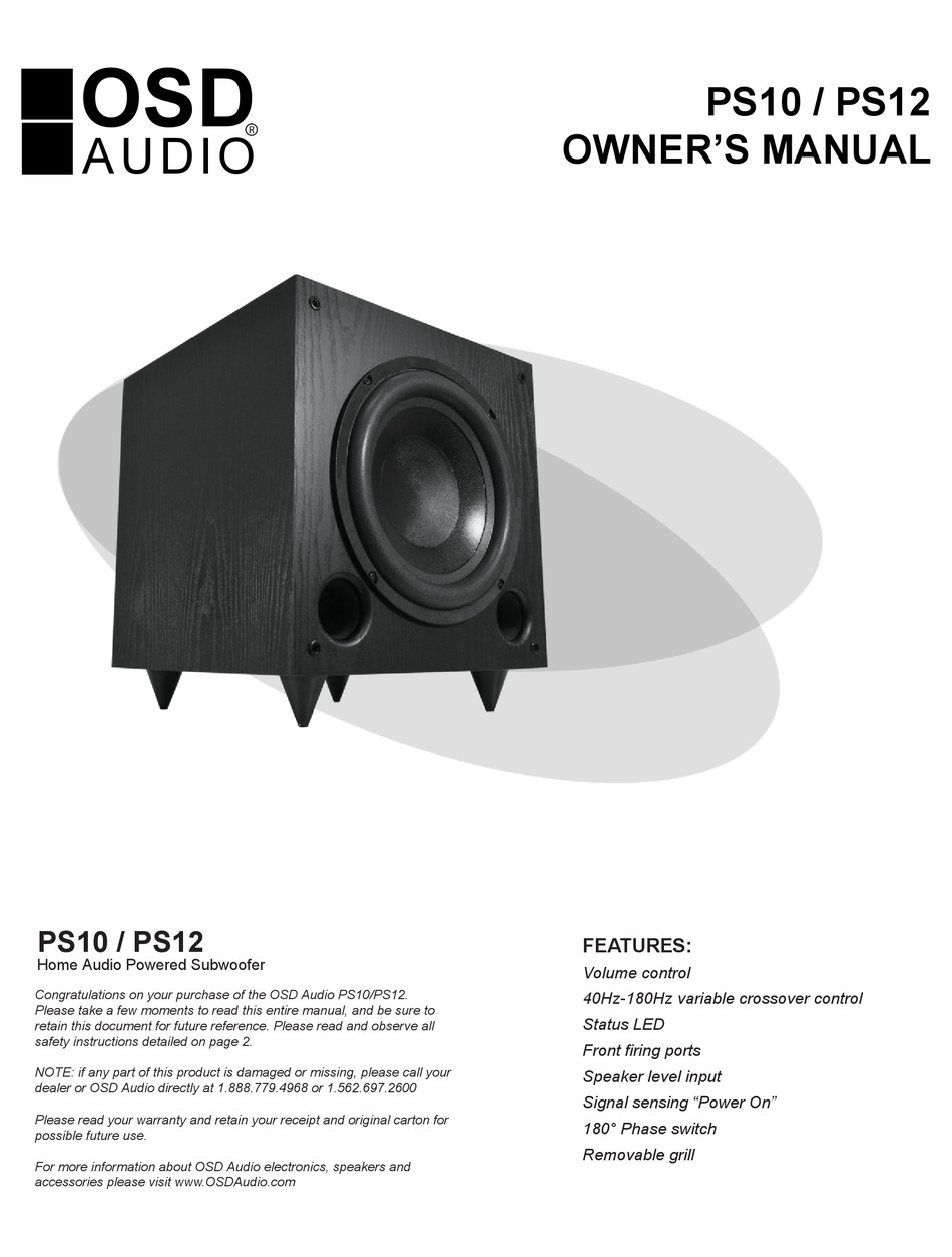 osd audio ps10