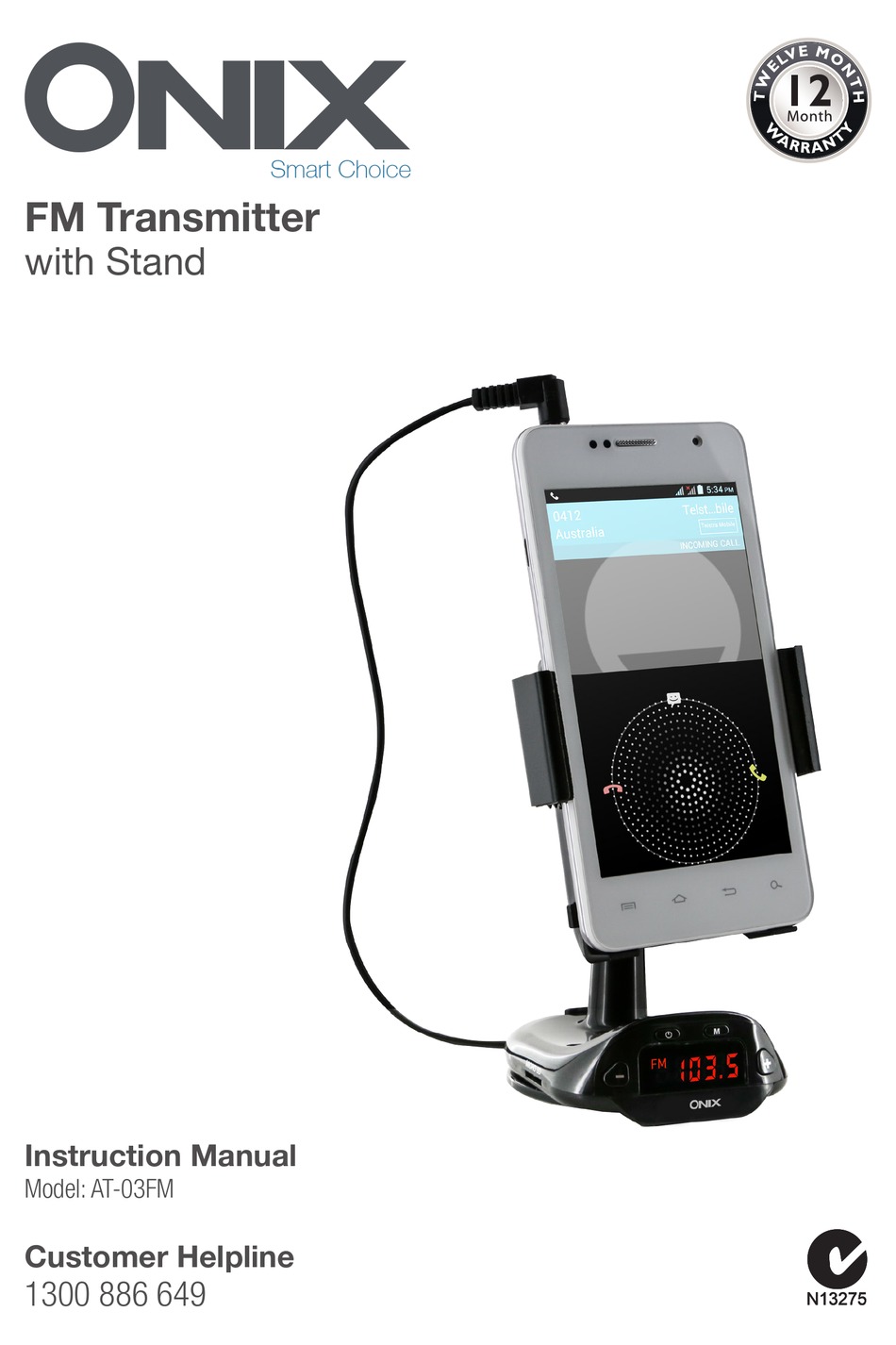 ONIX AT03FM INSTRUCTION MANUAL Pdf Download ManualsLib