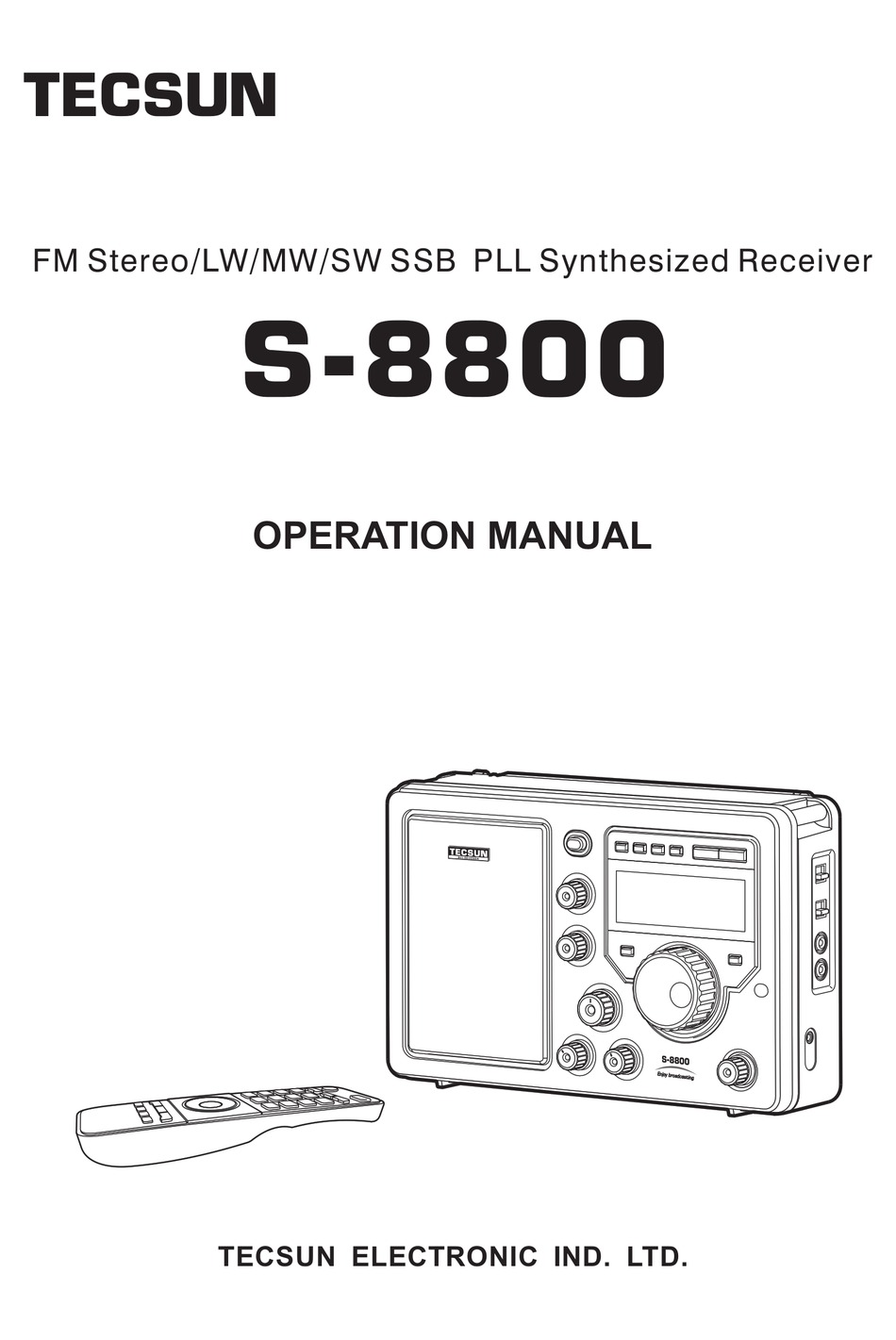 Tecsun S 00 Operation Manual Pdf Download Manualslib