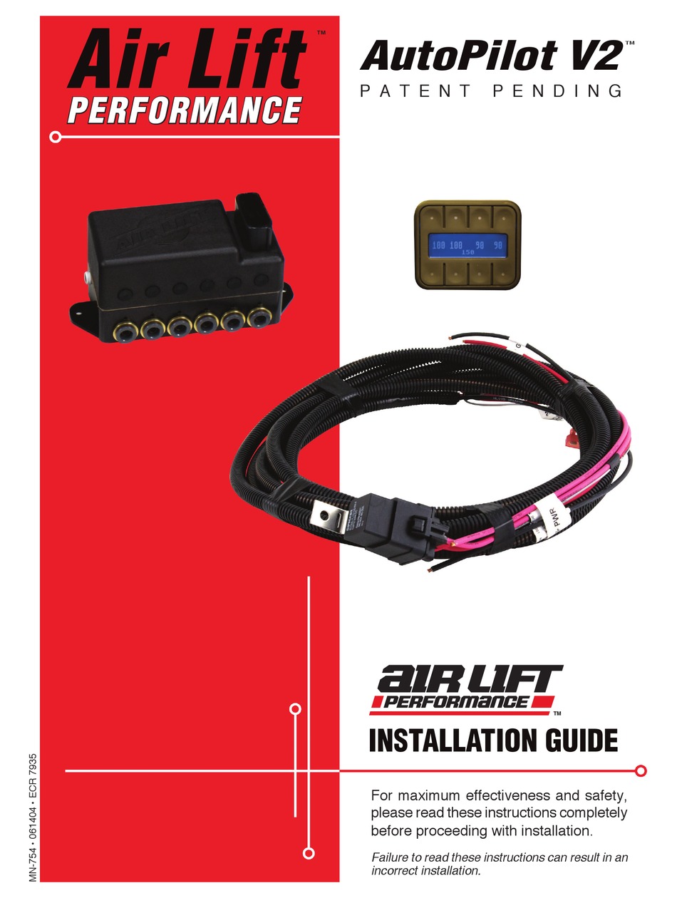 AIR LIFT AUTOPILOT V2 INSTALLATION MANUAL Pdf Download ManualsLib
