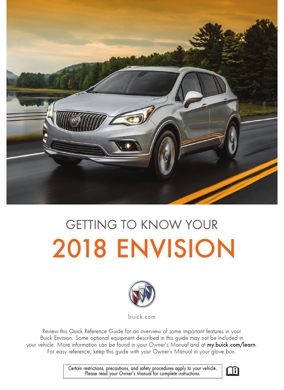 18 2018 Buick Envision owners manual 