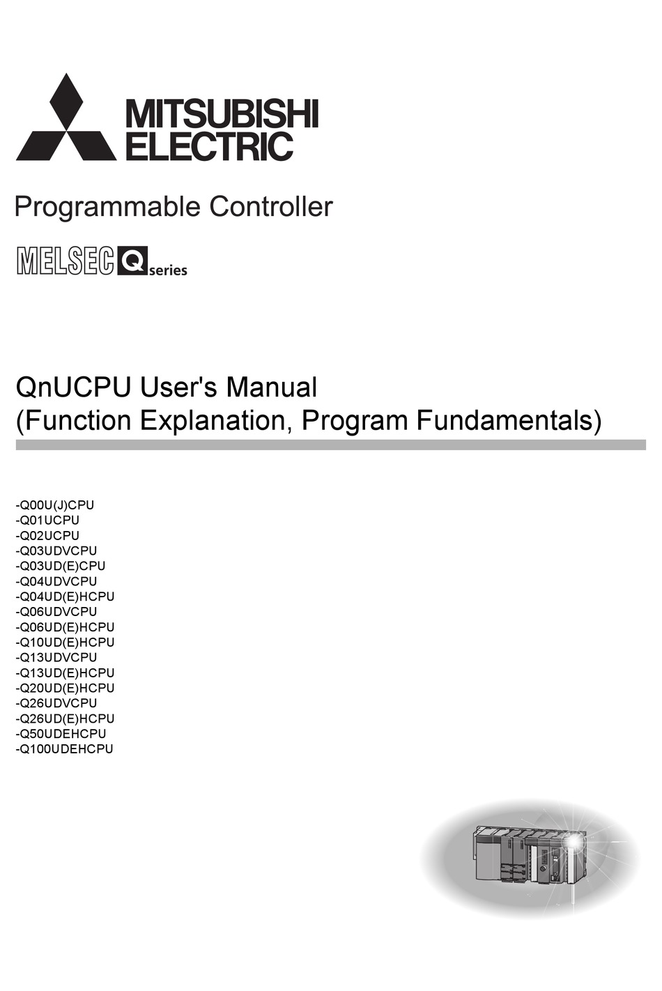 MITSUBISHI ELECTRIC Q01UCPU USER MANUAL Pdf Download | ManualsLib