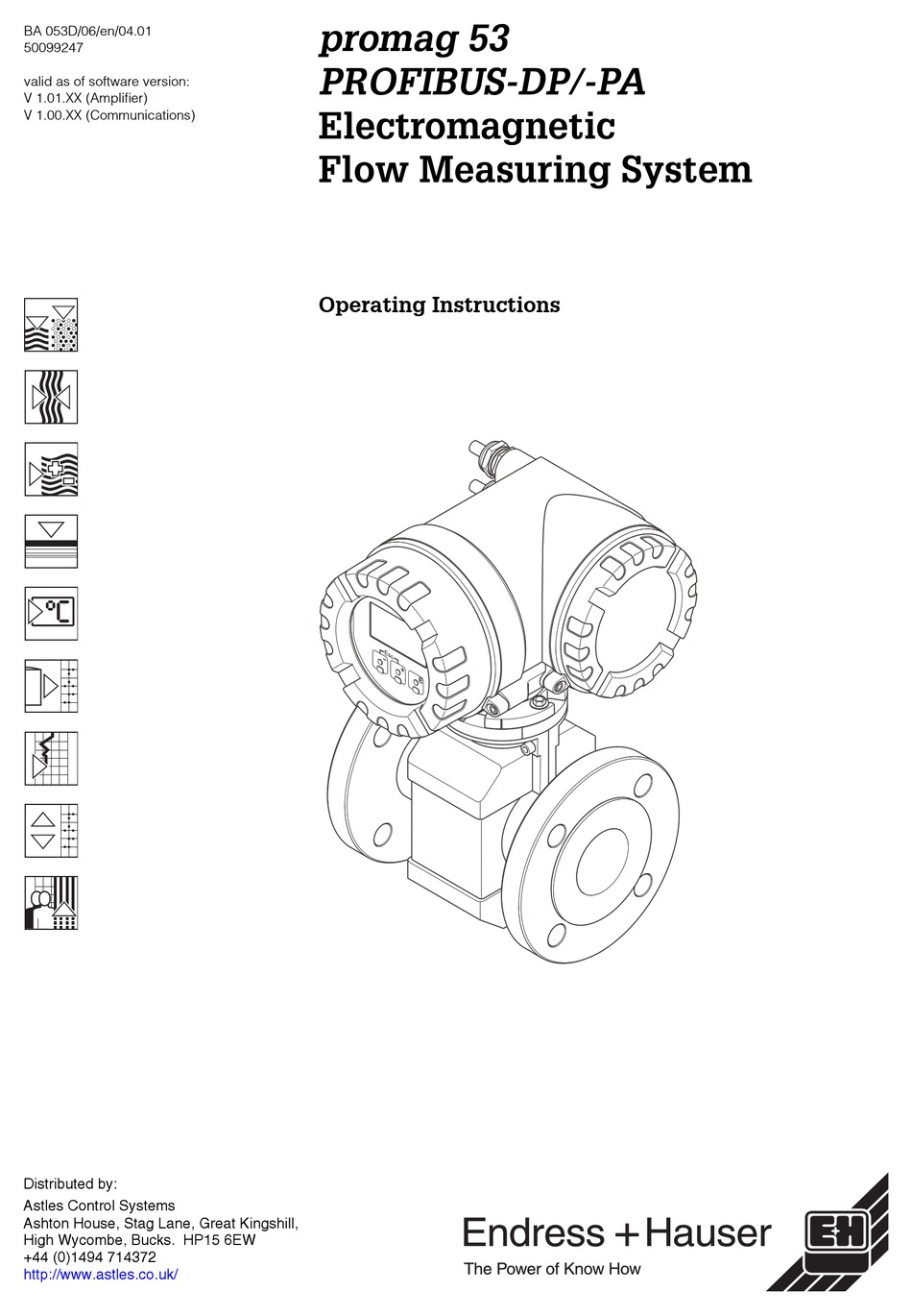 ENDRESS+HAUSER PROMAG 53 OPERATING INSTRUCTIONS MANUAL Pdf Download