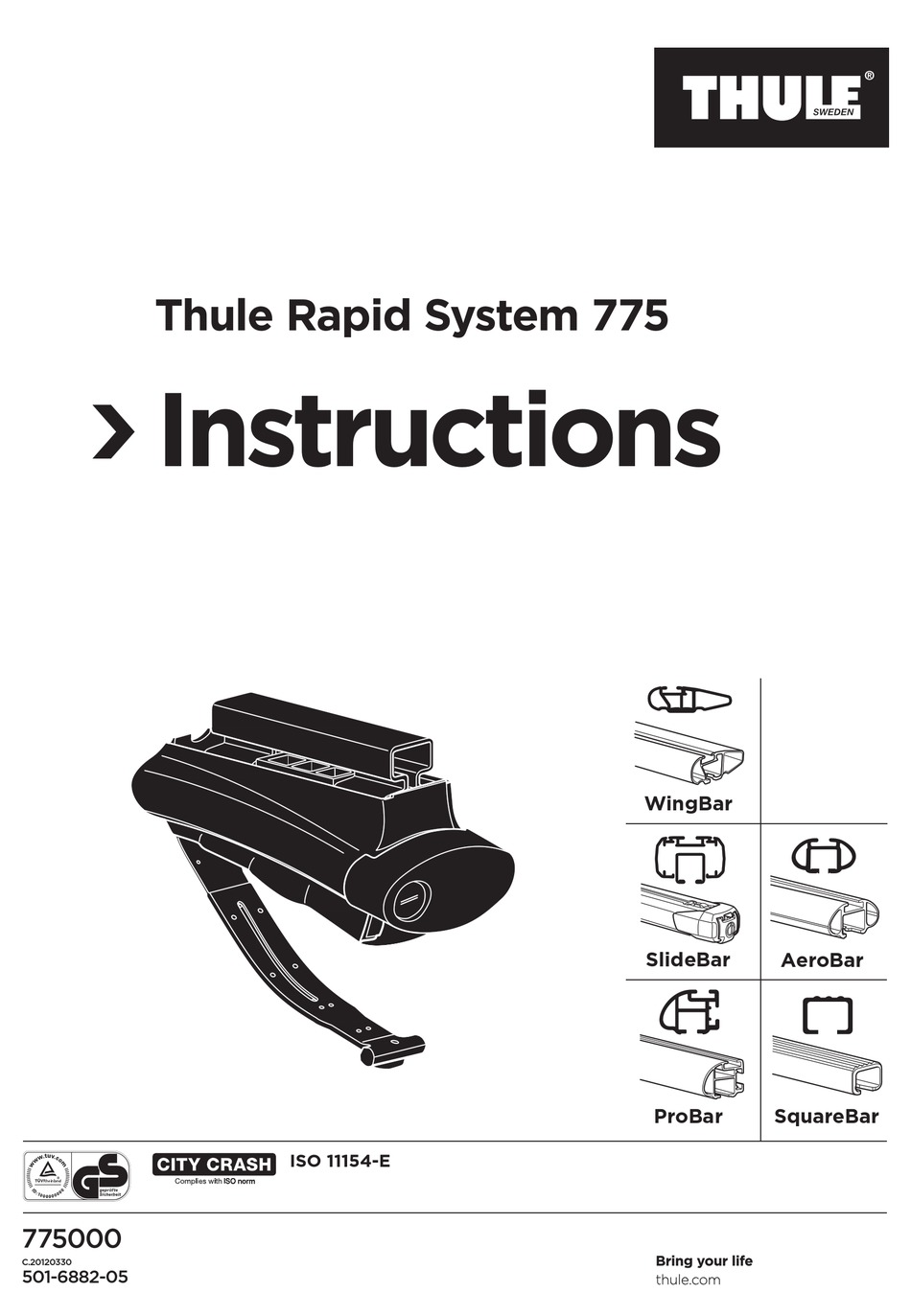 THULE 775 INSTRUCTION MANUAL Pdf Download ManualsLib