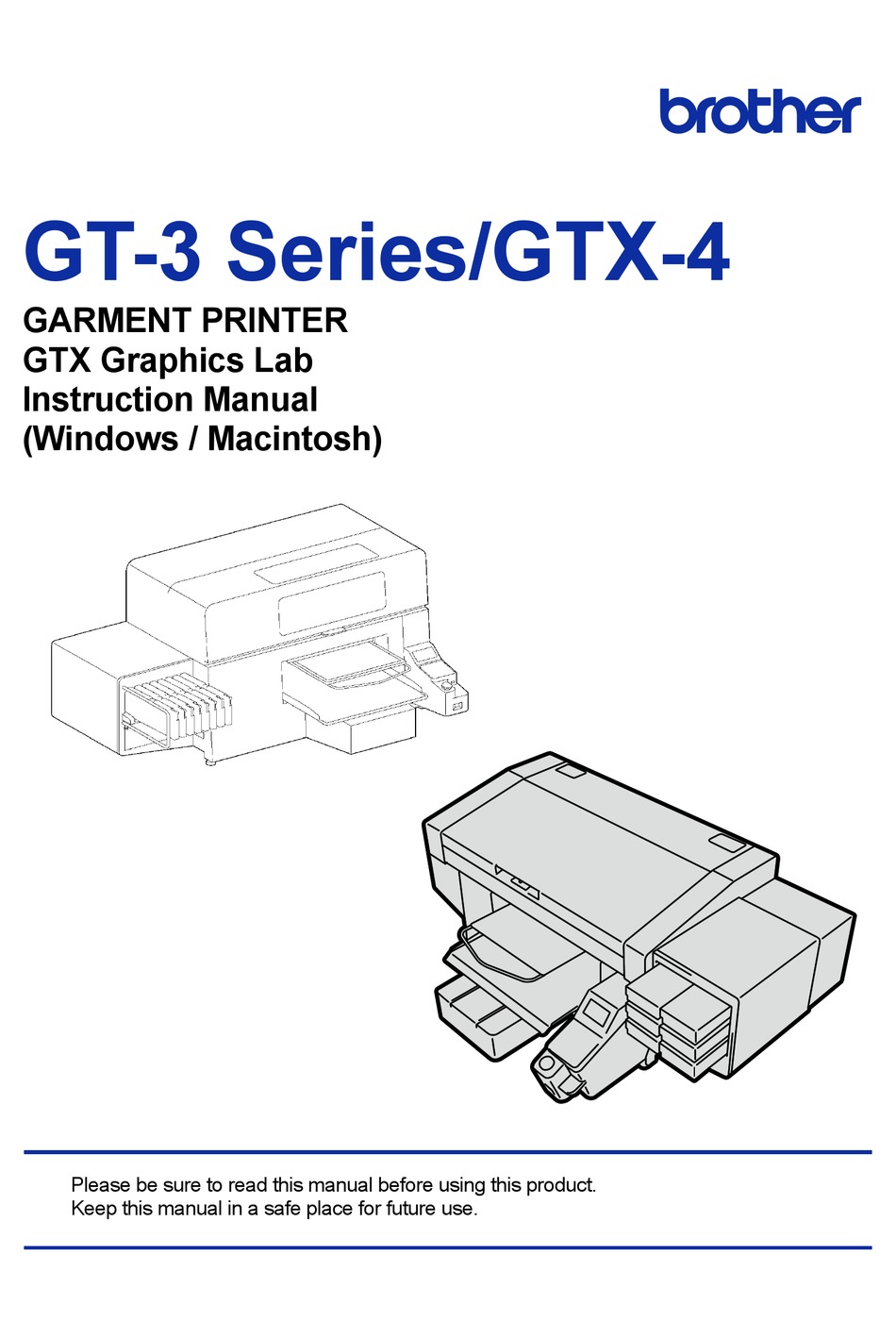 Brother Gt 3 Series Instruction Manual Pdf Download Manualslib