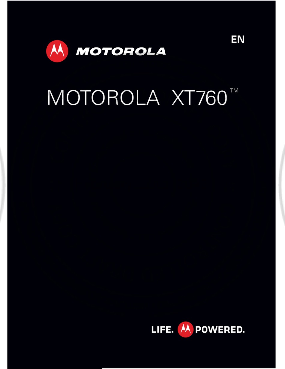 MOTOROLA XT760 MANUAL Pdf Download ManualsLib