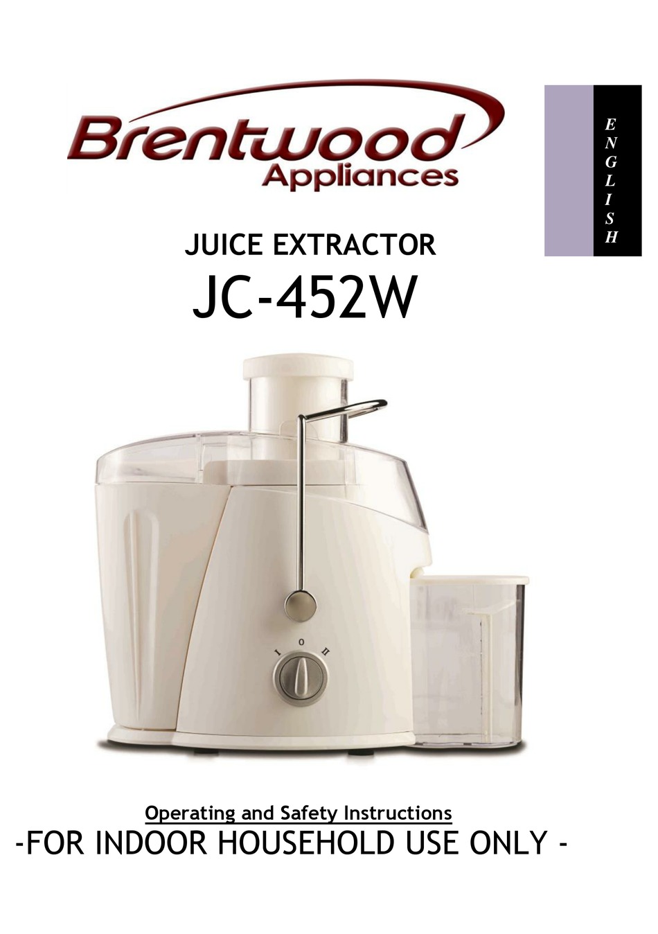 brentwood juicer manual