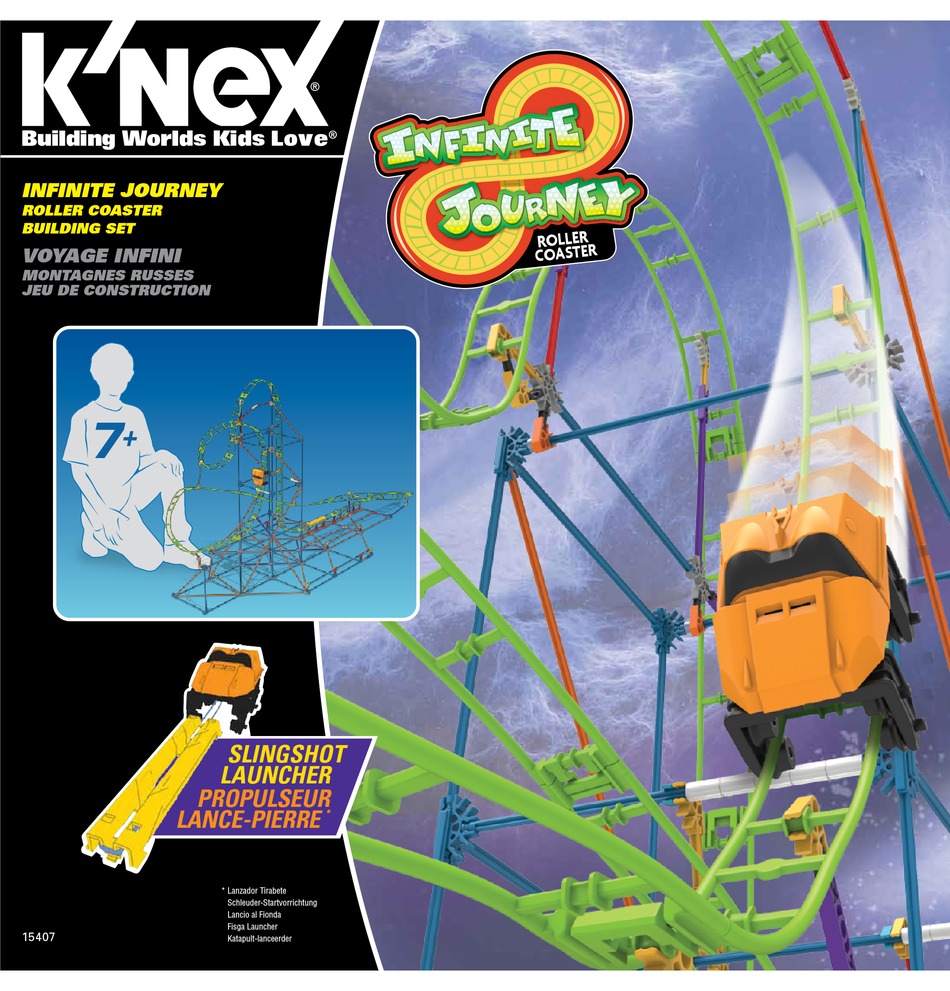 K Nex Infinite Journey Roller Coaster Manual Pdf Download Manualslib