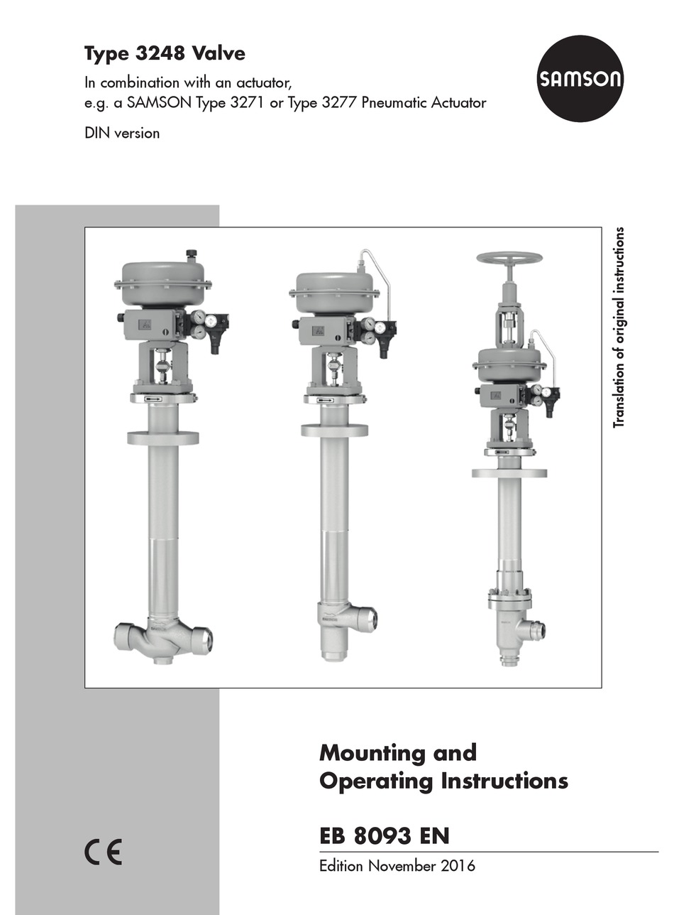 SAMSON 3248 MOUNTING AND OPERATING INSTRUCTIONS Pdf Download ManualsLib