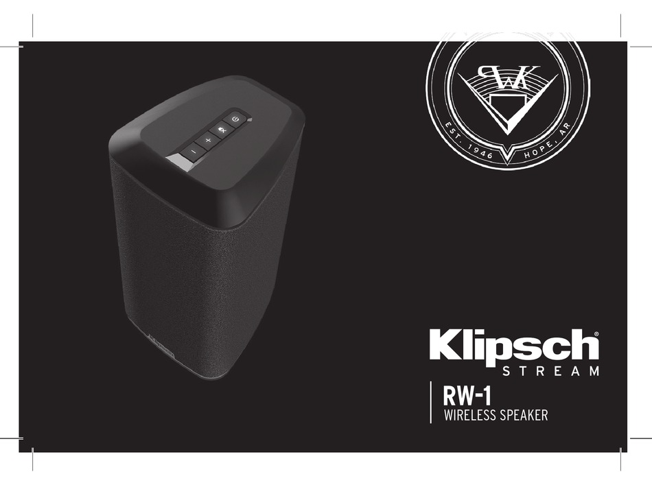KLIPSCH RW-1 MANUAL Pdf Download 