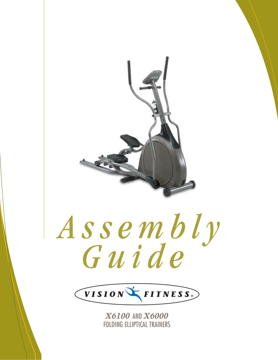 Vision Fitness X6100 Assembly Manual