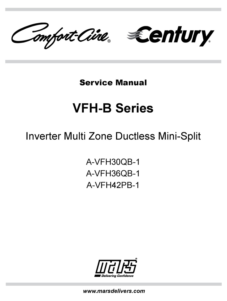 COMFORT-AIRE A-VFH36QB-1 SERVICE MANUAL Pdf Download | ManualsLib