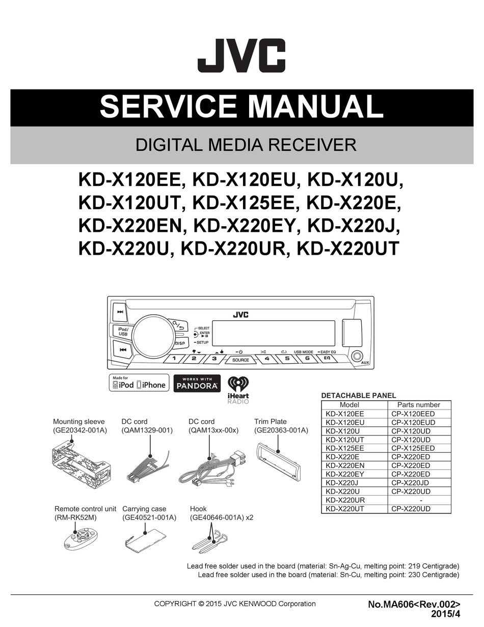 Магнитола jvc kd x40 инструкция