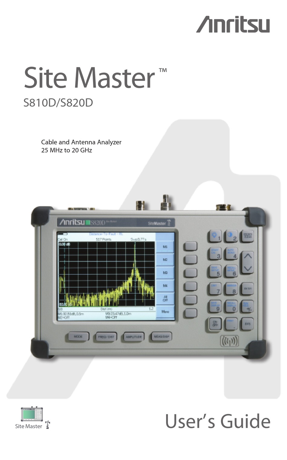 Anritsu Site Master S820d User Manual Pdf Download Manualslib