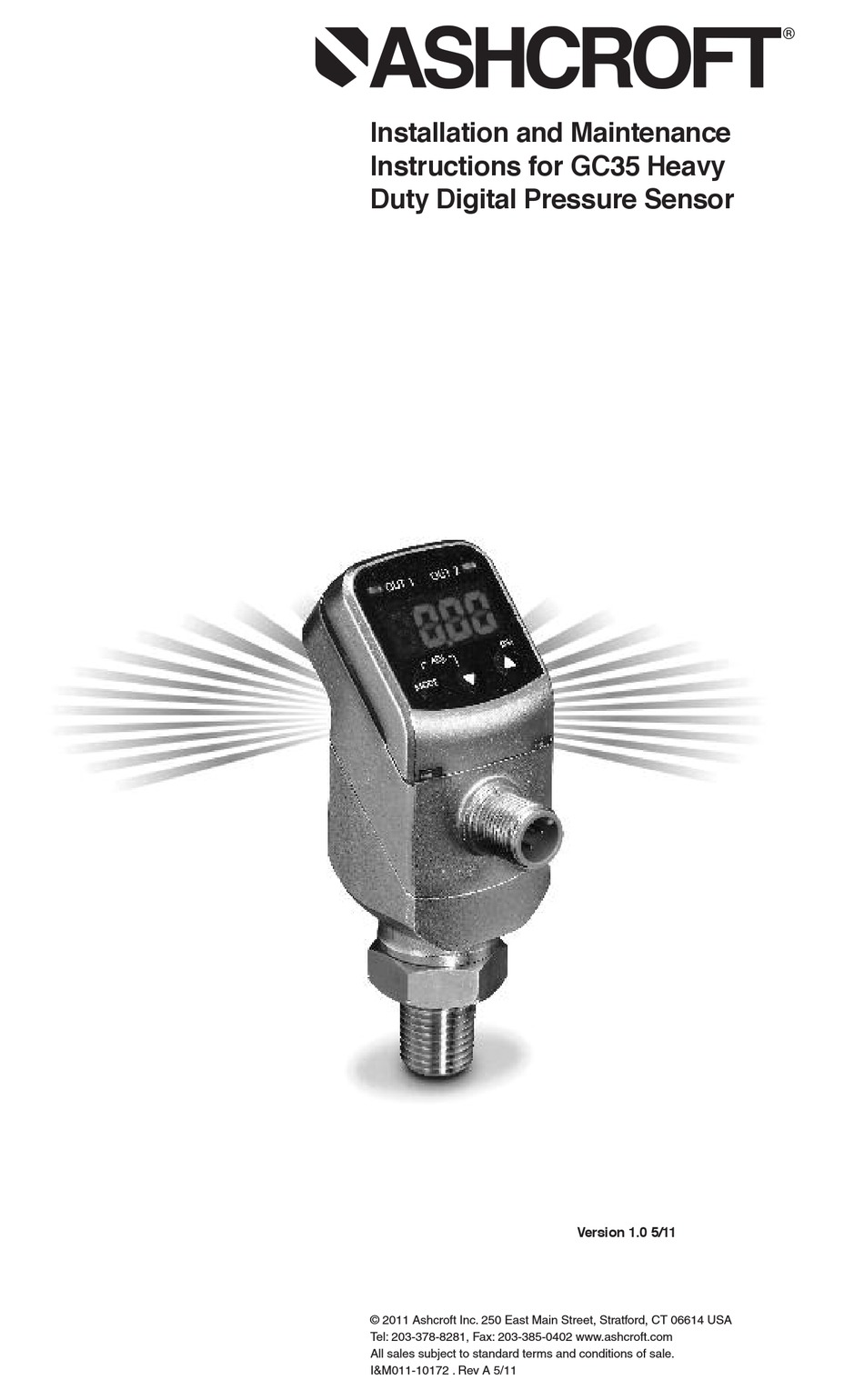 ASHCROFT GC35 INSTALLATION AND MAINTENANCE MANUAL Pdf Download ManualsLib