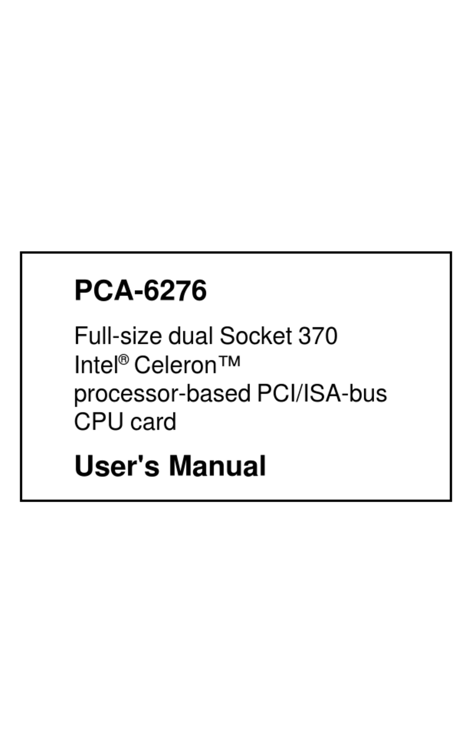 pca column manual pdf