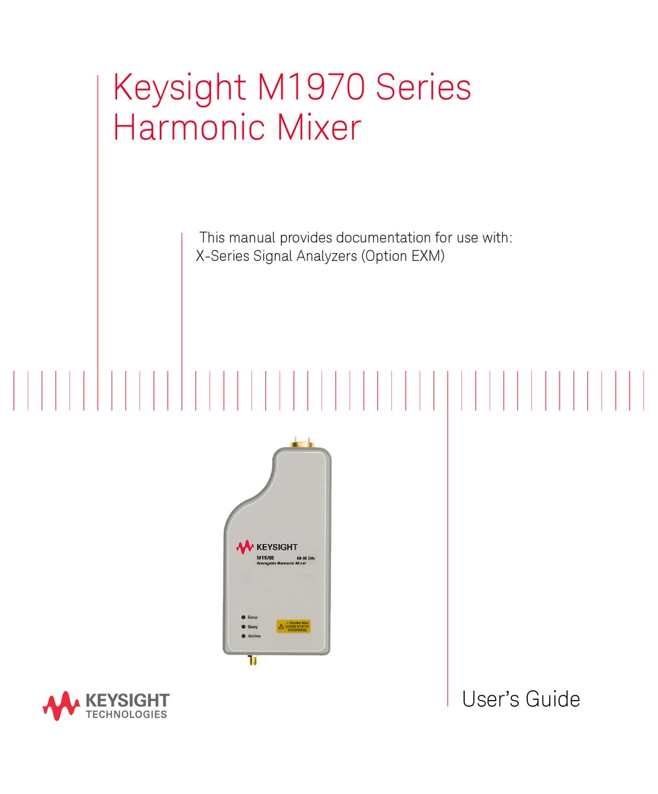 KEYSIGHT M1970 SERIES USER MANUAL Pdf Download ManualsLib
