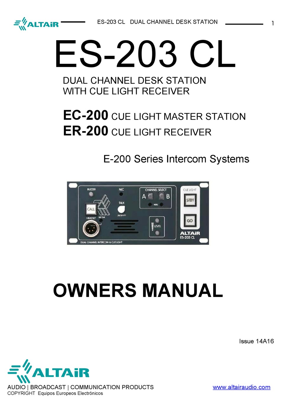 Altair user manual pdf