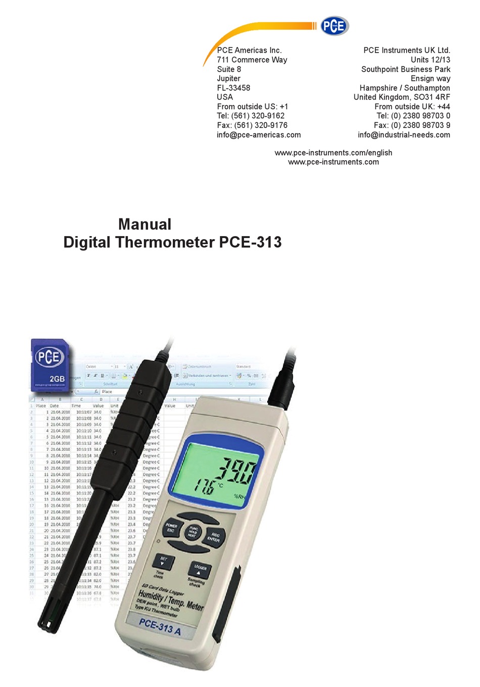 PCE Instruments Climate Meter PCE-313A