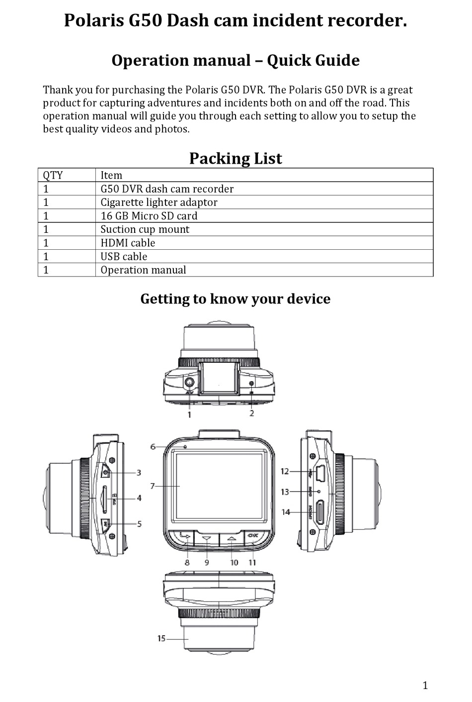 POLARIS G50 OPERATION MANUAL Pdf Download ManualsLib