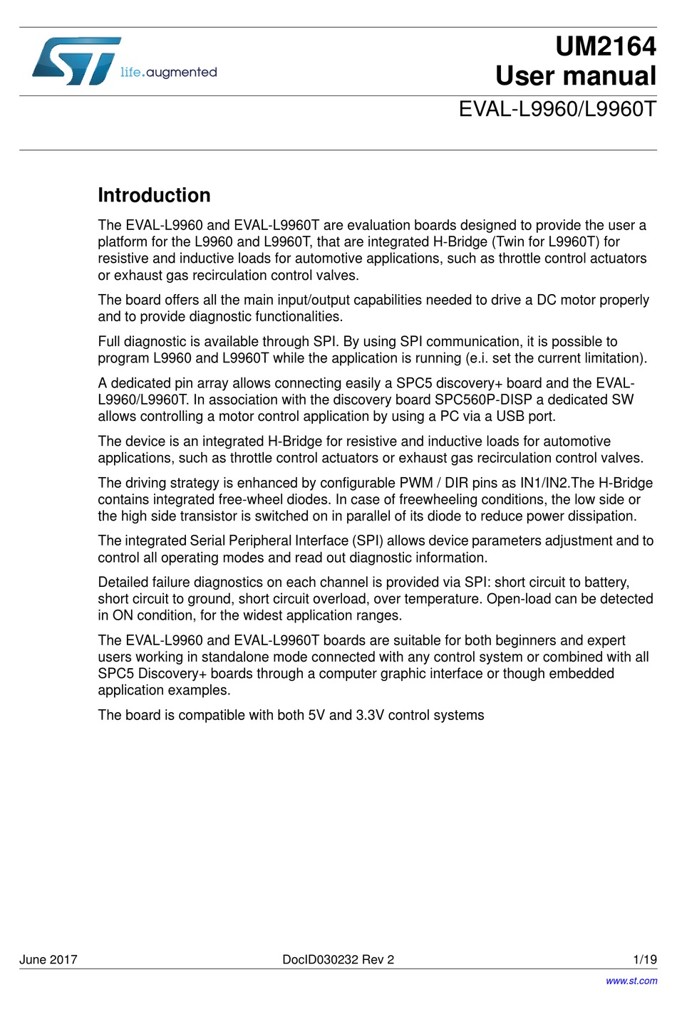 ST EVALL9960 USER MANUAL Pdf Download ManualsLib