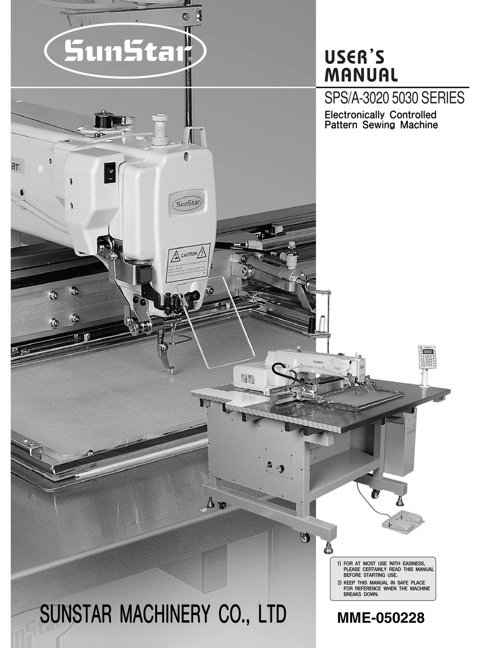 SUNSTAR SPS/A-3020 5030 SERIES USER MANUAL Pdf Download | ManualsLib