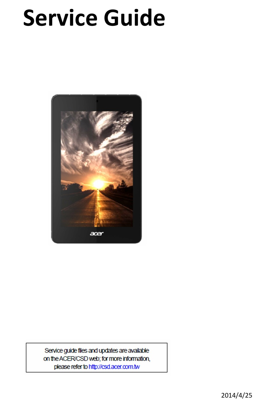 Acer Iconia One 7 B1 730 Hd Service Manual Pdf Download Manualslib