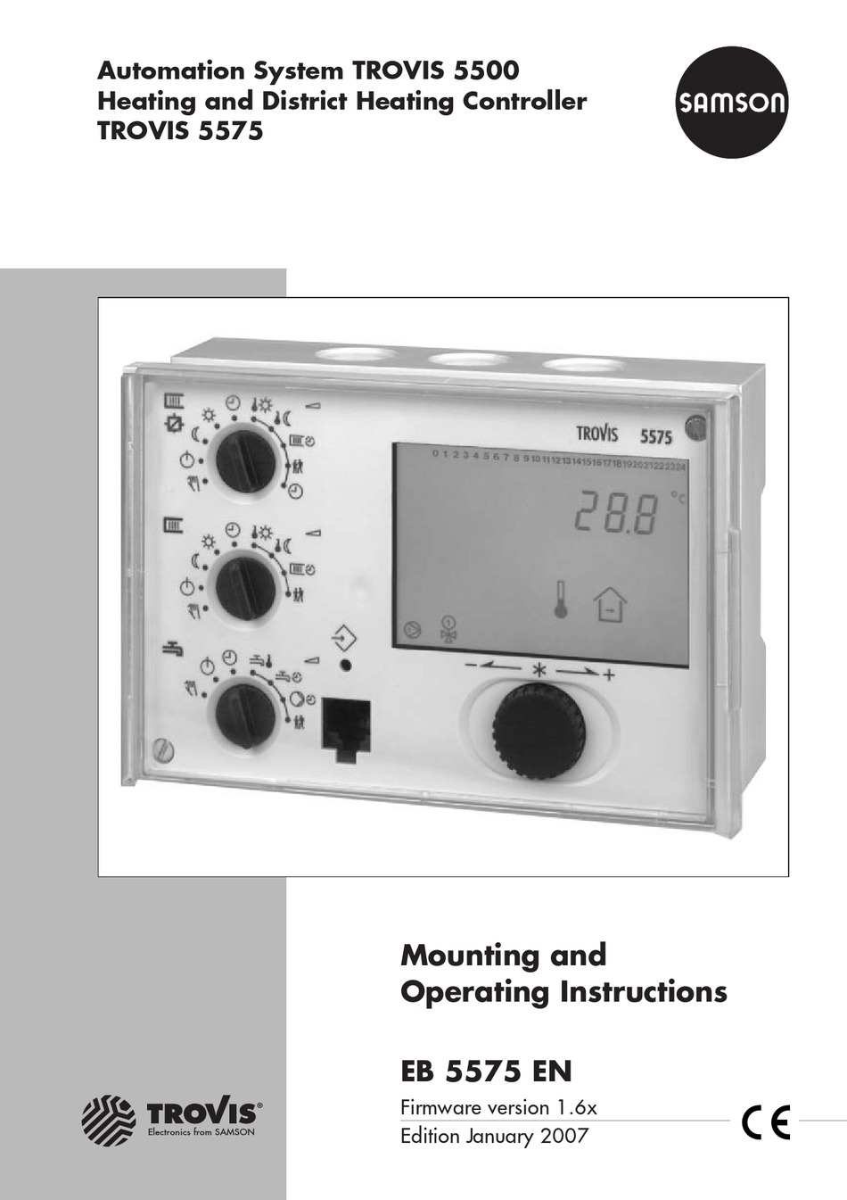 SAMSON TROVIS 5575 MOUNTING AND OPERATING INSTRUCTIONS Pdf Download ...