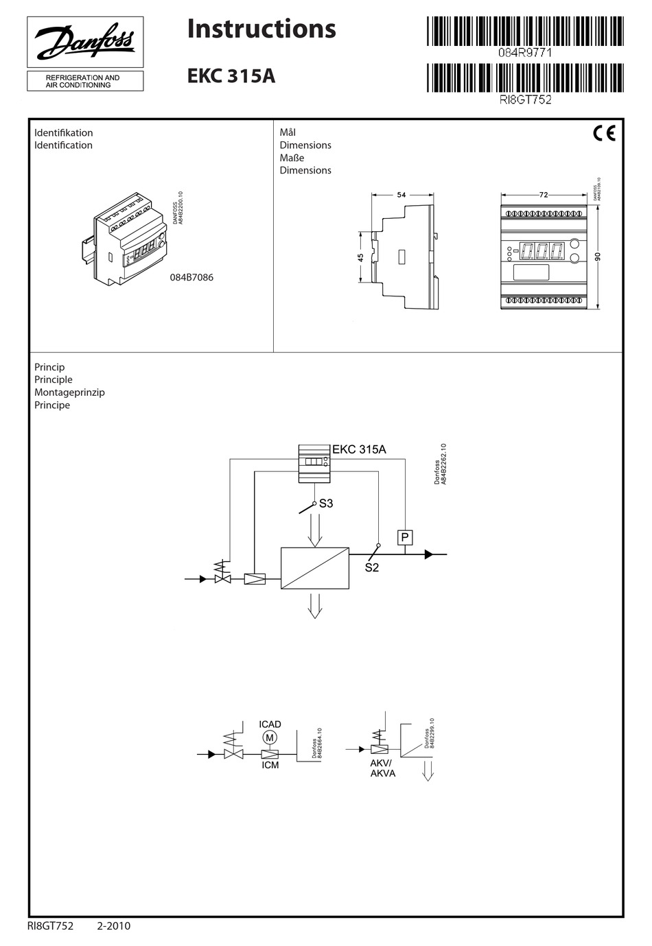 DANFOSS EKC 315A INSTRUCTIONS MANUAL Pdf Download | ManualsLib